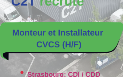 Monteur et Installateur CVCS (H/F)                                                              📍 Strasbourg|CDI / CDD